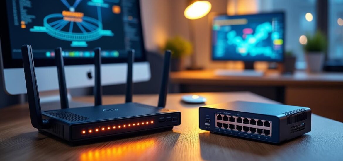 découvrez les distinctions essentielles entre un routeur et un switch pour optimiser la gestion de votre réseau. apprenez comment chacun joue un rôle unique dans la connectivité et la performance de votre infrastructure informatique.