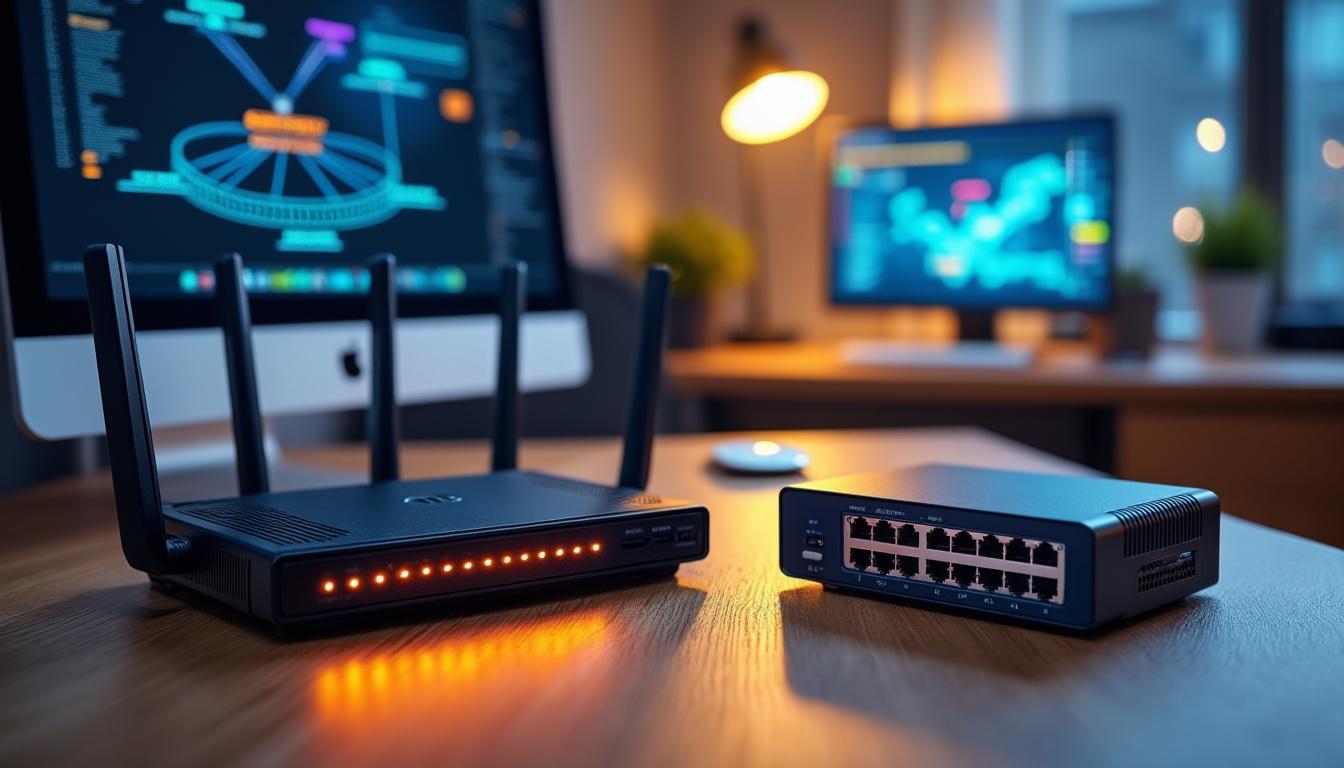 découvrez les distinctions essentielles entre un routeur et un switch pour optimiser la gestion de votre réseau. apprenez comment chacun joue un rôle unique dans la connectivité et la performance de votre infrastructure informatique.