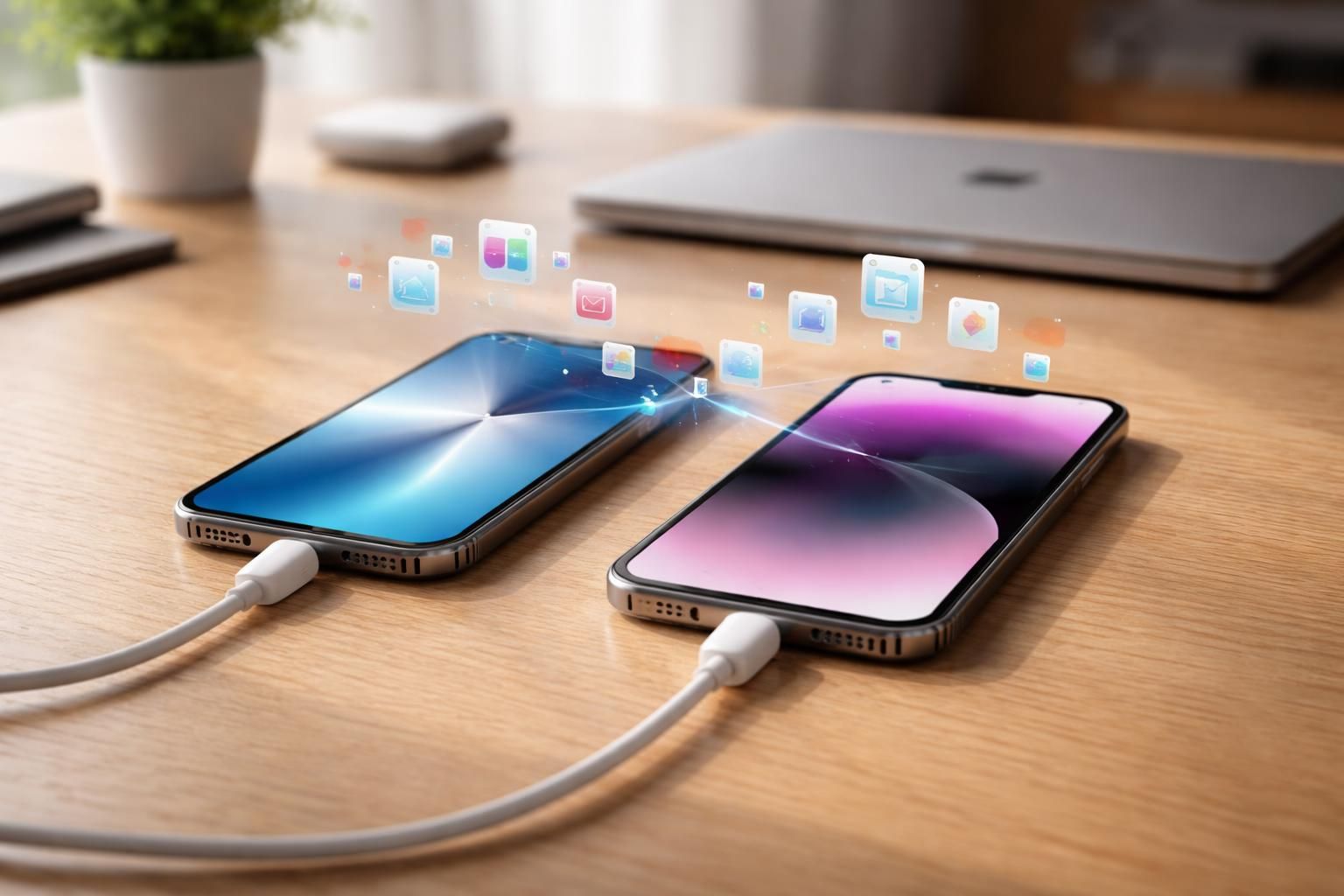 découvrez des méthodes simples et efficaces pour transférer vos données entre iphones sans utiliser icloud, incluant des options via câble, bluetooth et applications tierces.