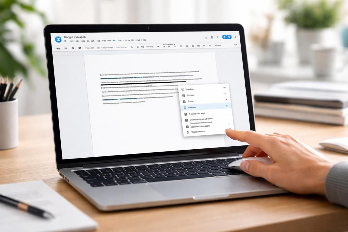 apprenez à barrer un texte sur google doc rapidement et facilement grâce à notre guide étape par étape en quelques clics.
